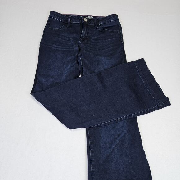 Wrangler Retro Mae Trouser Women 26x30 Stretch 09MWWAB Flared Dark Wash Jean 3/4 - Picture 4 of 16